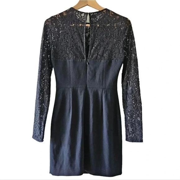 Aritzia Babaton Women's Masaki Black Bustier Lace Mini Cocktail Formal Dress. - Picture 12 of 15